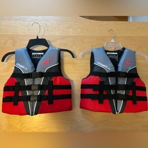 O’Neill Youth 50-90lb Life jackets (lot of two)